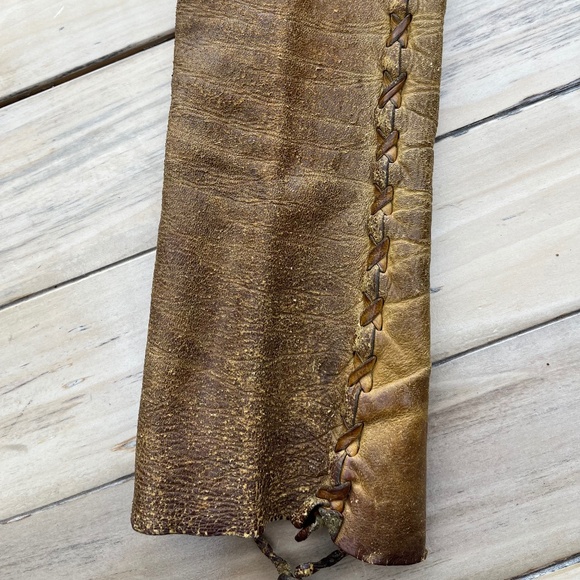 Vintage hippie leather jacket - Picture 6 of 13